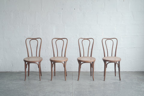 Early Jacob & Josef Kohn Bentwood Caned Chairs